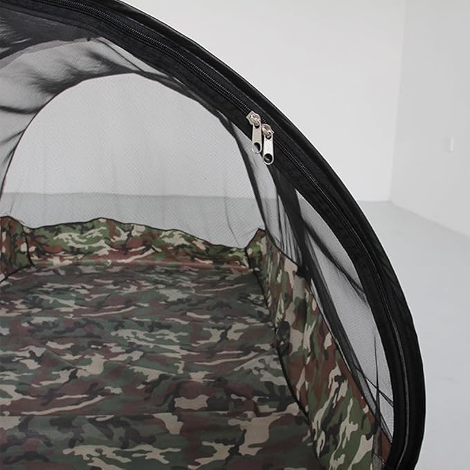 Mosquito Tent,Folding Netting Bed Tent,Portable Mosquito Netting with Bottom,Camping Tent Fine Mesh Mosquito Net for Adults Kids Travel Camping Backyards Canopy Outdoor (Black Net, 2 Person)