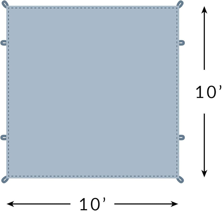 Teton Sports Tarp Footprint, Waterproof Tarp Fits Under Canvas Tent, Keeps Tent Clean and Dry, Ideal for Camping, Picnics, Outdoor Activities