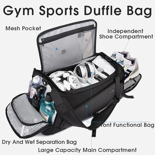 BANGE Gym Sports Duffel Backpack for Man & Women…