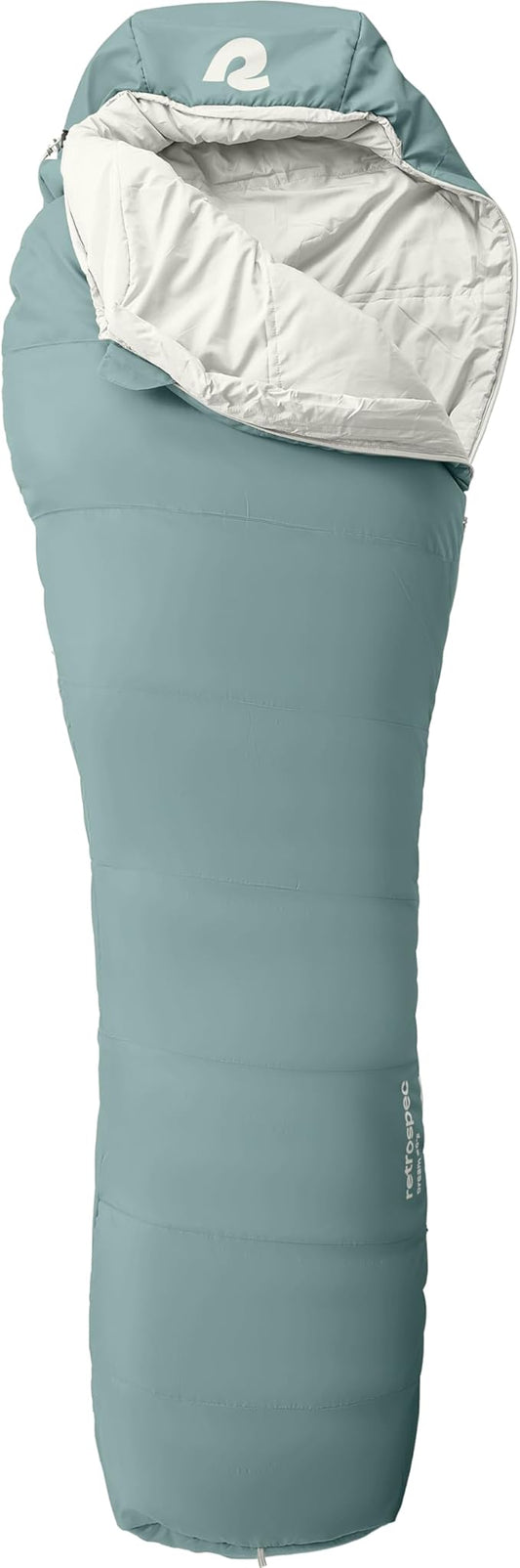 Retrospec Dream Sleeping Bag - 5, 15, 30 Mummy for Camping, Insulated Cold Weather, Lightweight Stuff Sack, Water-Resistant, Adjustable Draw Cords, Adult