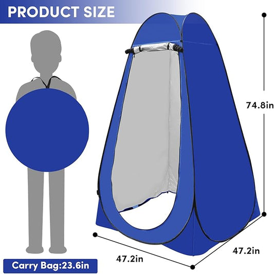 Pop Up Privacy Tent Shower Tent Changing Tent Portable Outdoor Camping Bathroom Toilet Tent Changing Dressing Room Privacy Shelters Room for Hiking and Beach Sun Shelter Picnic Fishing- Waterproof