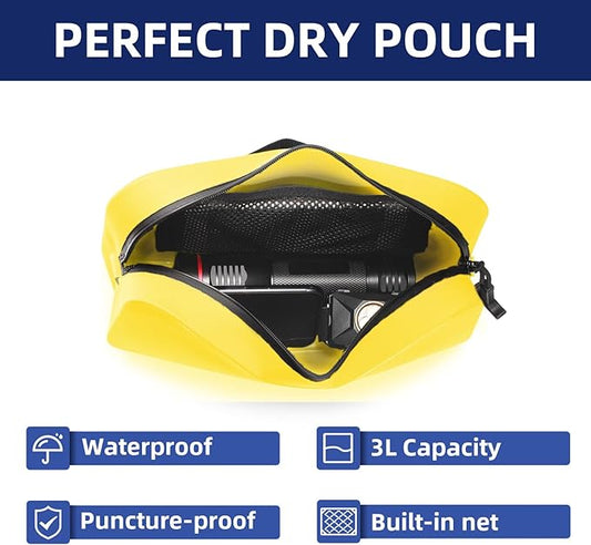 THURSO SURF Waterproof Fanny Pack Dry Bag Floating Pouch Bag Adjustable Waist Strap Keep Your Phone and Valuables Safe/Dry SUP Accessories for Kayaking Paddle Board Snorkeling Boating (Tangerine)