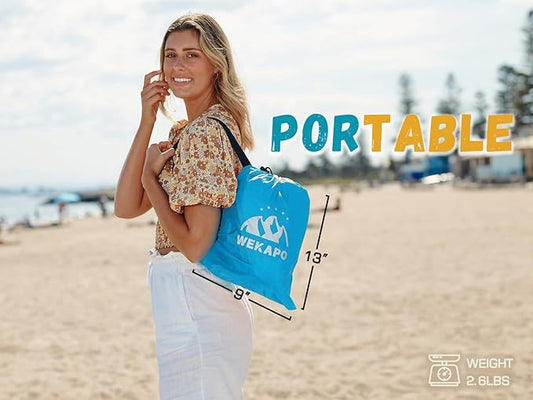 WEKAPO Inflatable Lounger Air Sofa Hammock-Portable,Water Proof& Anti-Air Leaking Design-Ideal Couch for Backyard Beach Traveling Camping Picnics & Music Festivals