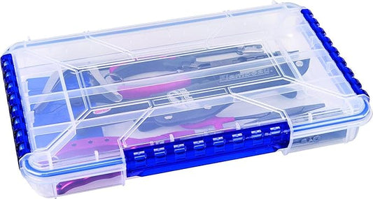 Flambeau Outdoors WP5000 Ultimate Waterproof Tuff Tainer® - Bulk Core (Includes Zerust® Tab), Blue,Transparent white