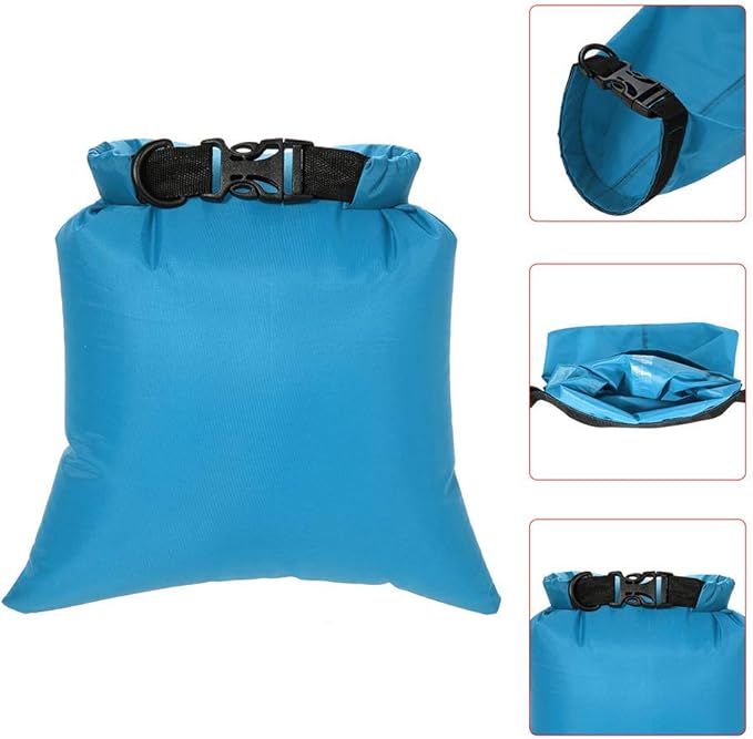 Lixada Waterproof Dry Bags, 3/5/6 Pack Ultimate Dry Sack - 3L+5L+8L Lightweight, Roll Top Outdoor Dry Sacks for Kayaking Camping Hiking Traveling Boating Water Sports