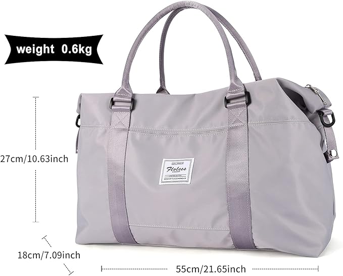 Travel Duffel Bag,Sports Tote Gym Bag,Shoulder Weekender Overnight Bag for Women