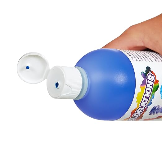 Colorations - FSWTPU Washable Tempera Paint, 16 fl oz, Fluorescent Purple, Neon, Non Toxic, Vibrant, Bold, Bright, Kids Paint, Craft, Hobby, Fun, Art Supplies