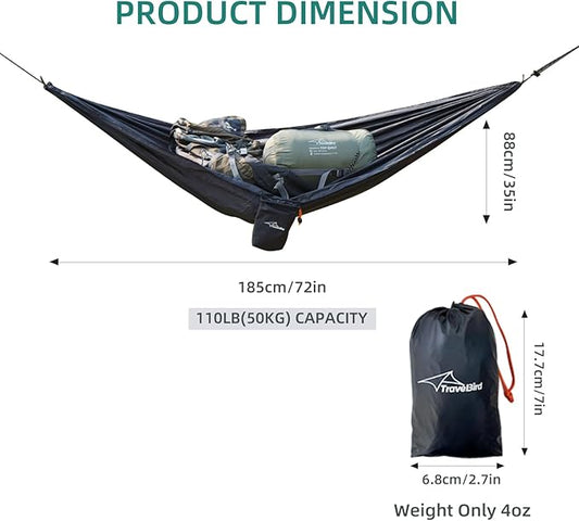 Compact Storage Organizer for Camping Hammocks, Waterproof Camping Gear Storage, Portable Hammock Accessory for Hiking, Backpacking