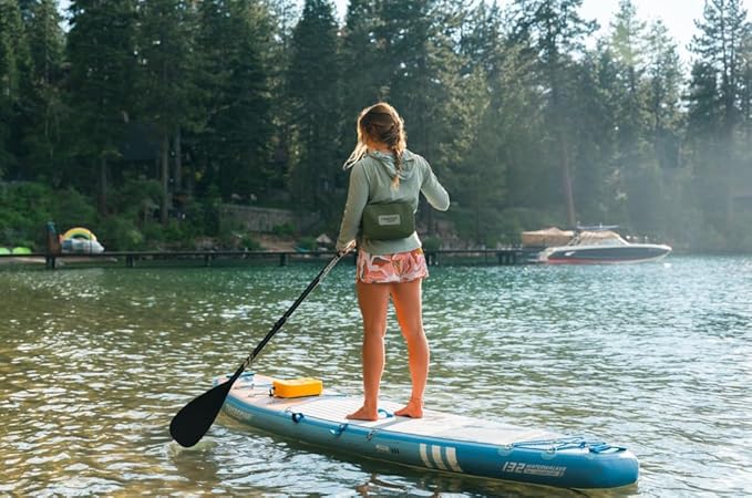 THURSO SURF Waterproof Fanny Pack Dry Bag Floating Pouch Bag Adjustable Waist Strap Keep Your Phone and Valuables Safe/Dry SUP Accessories for Kayaking Paddle Board Snorkeling Boating (Olive)