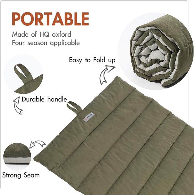 Outdoor Dog Bed, Waterproof, Washable, Large Size, Durable, Water Resistant, Portable and Camping Travel Pet Mat