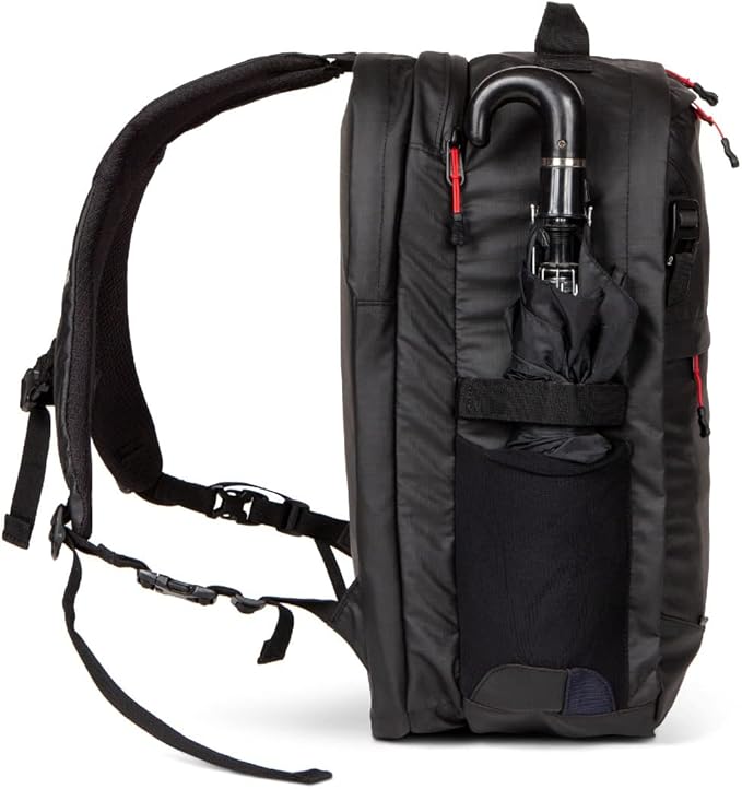 Two Wheel Gear - Pannier Backpack Convertible PLUS (30 Litre) - Weatherproof 2-in-1 Bike Commuting and Laptop Travel Bag, Recycled Ripstop Material, Black