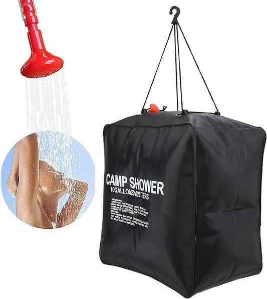 01 40L Water Bag Solar Heated, Solar Heating 40L Solar Shower Bag for Camping for Outdoor
