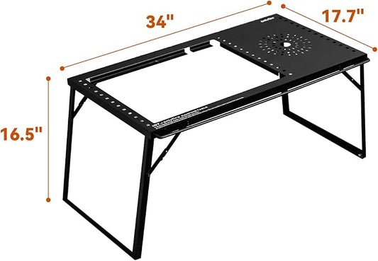 Onlyfire IGT Camping Table Kit with Propane Gas Stove and Carrying Case, Portable Folding Camp Table, IGT Unit Combination Combo for Picnic, RV, Car Trip, Tailgating, Patio, Backyard, GS337