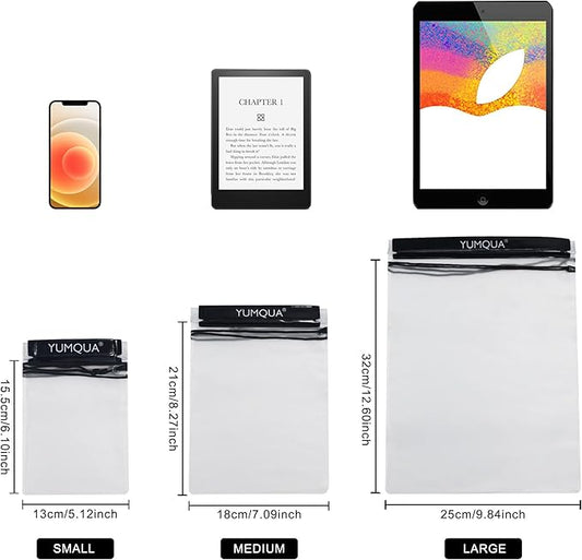 Clear Waterproof Bags, Water Tight Cases Pouch Dry Bags for Camera Mobile Phone Maps Pouch Kayak Military Boating Document Holder