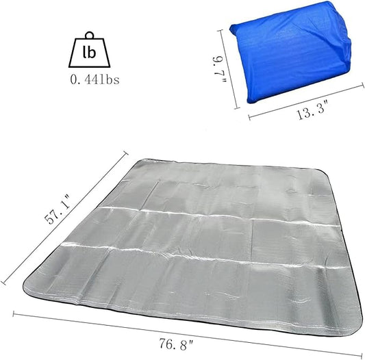 YYET Camping Mat Foam Foil Blanket for Camping Foam Pad Insulating Foil Mat Sleeping Tent Pad Thermal Mattress Mat Pad Waterproof Aluminum Camping mat Reflecting Heat