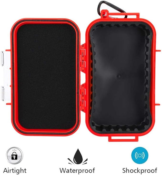 Tbest Waterproof Dry Box Airtight Outdoor Shockproof Storage Case Multipurpose Carry Box Container Inner Rubber Pad Detachable 4 Colors