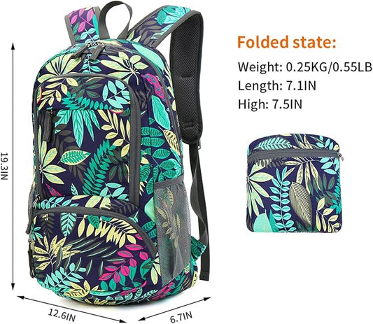 35L Lightweight Foldable Waterproof Packable Travel Small Hiking Backpack Daypack for men women