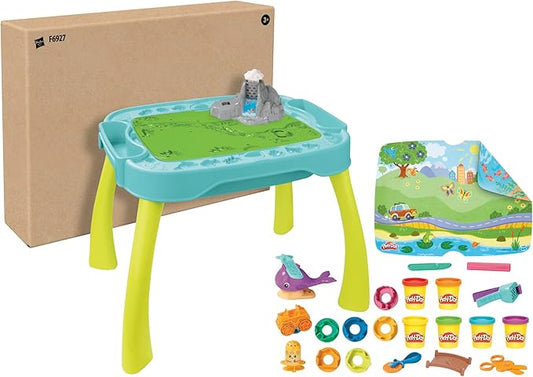 Play-Doh All-in-One Creativity Starter Station Activity Table, Preschool Toys for 3 Year Old Boys & Girls & Up, Starter Sets