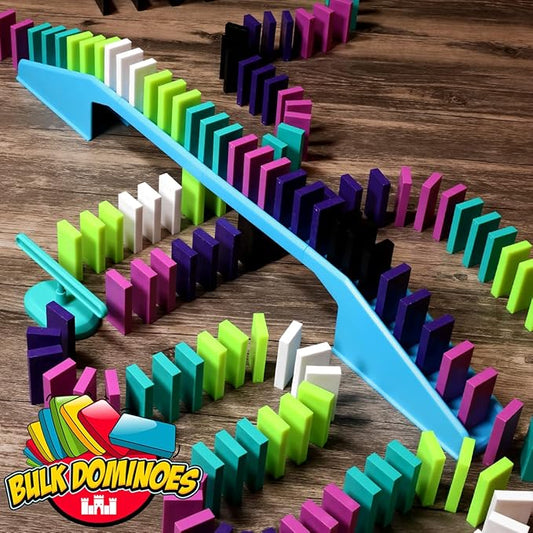 Bulk Dominoes Pro-Domino Kit | Dominoes Set, STEM STEAM Small Toys, Family Games for Kids, Kids Toys and Games, Building, Toppling, Chain Reaction Sets (Wonder)