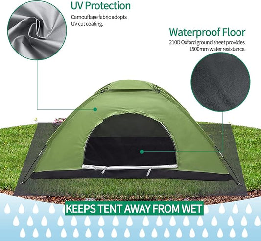 Sutekus Tent Camouflage Patterns Camping Tent Backpacking Tent for Camping Hiking 【Outdoor Equipment】