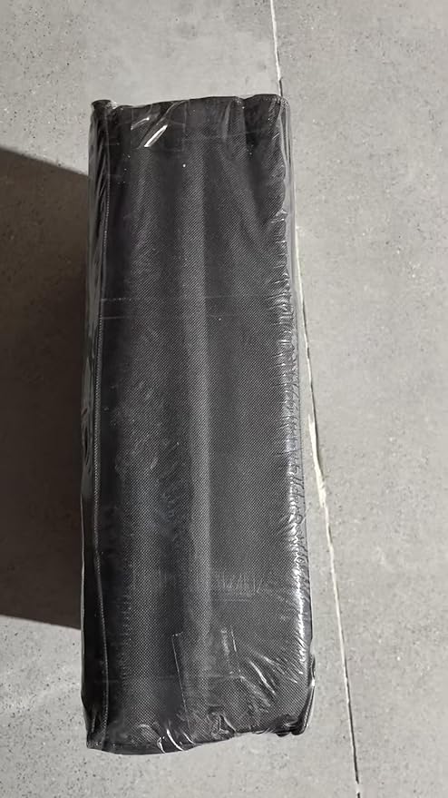 Capslpad 6Ft Round Outdoor Rug for Patios Clearance Reversible Mat Plastic Straw Patio Rugs Lightweight RV Camping Mat Circle Outside Area Rug Carpet for Balcony Deck Trailer Picnic BBQ, Grey