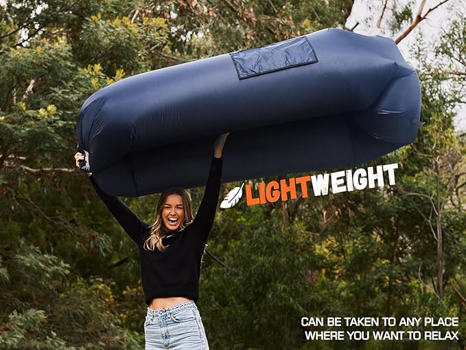 WEKAPO Inflatable Lounger Air Sofa Hammock-Portable,Water Proof& Anti-Air Leaking Design-Ideal Couch for Backyard Beach Traveling Camping Picnics & Music Festivals