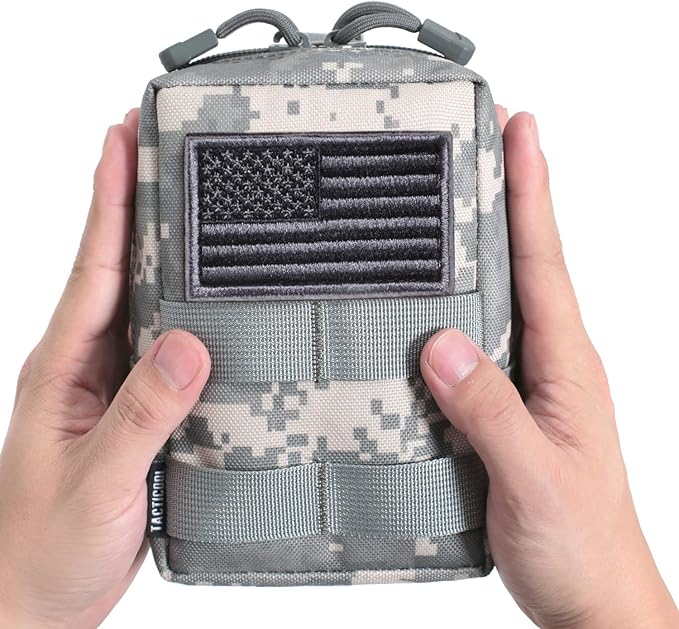 2 Pack Molle Pouches - Tactical Compact Water-Resistant EDC Pouch