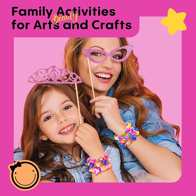Tomons Charm Bracelet Making Kit for Girls,Crafts for Girls,Jewelry Making Kit Gifts for Girls 6-12 Years Old,Birthday Gift Ideas & Kids Toys Ages 6,7,8,9,10