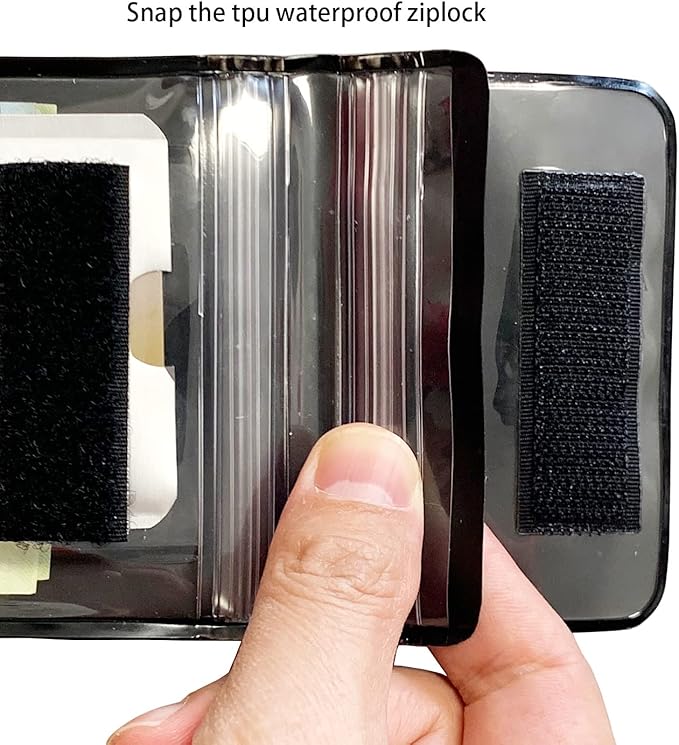 Armband Waterproof wallet Floating Surf Car Key Fob Case Beach dry bag ankle Waterproof Pouch Holder For GPS Key Money Credit Vaccine Card Driver License ID Badge (Light Green)