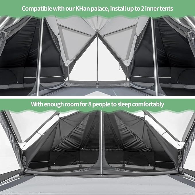 KingCamp Khan Palace Glamping Privacy Mesh Inner Tent, High Density Mesh Fabric with Great Ventilation, for Camping & Hiking