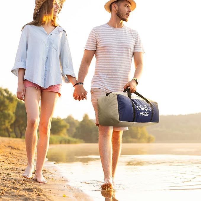 G4Free Large Outdoor Privacy Shower Tent 7.5FT Portable Camping Easy Set Up Deluxe Shelter Tent Dressing Changing Room with Carry Bag