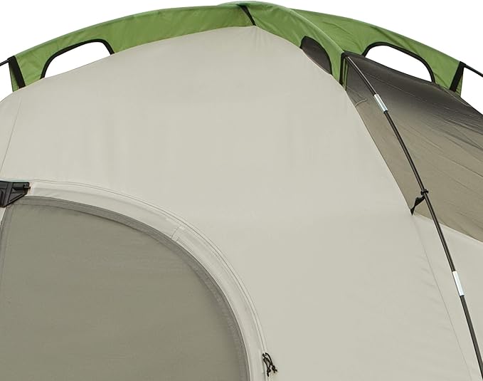 Coleman Montana 8P Family Tent with Waterproof Rainfly & Expandable Carry Bag Spacious Tent Fits 3 Queen Airbeds Sets Up in 15 Minutes