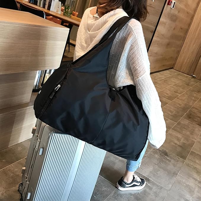 Travel Duffel Bag,Gym Tote Bags,Sports Duffel Bag with Shoe Compartment Wet Dry Separated Pockets for Women Men