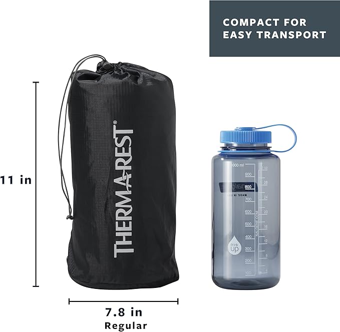 Therm-a-Rest Trail Scout Self-Inflating Camping and Backpacking Sleeping Pad, Large - 77 x 25 Inches, Winglock Valve, Deep Forest