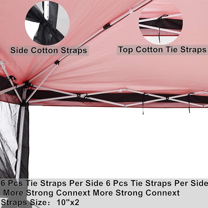Mosquito Net with Zipper for Outdoor Camping Mosquito Net DIY Canopy Screen Wall Outdoor Mosquito Net for 10 x 10 Patio Gazebo and Tent