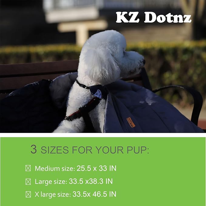 Dog Sleeping Bag, Portable Camping Bed, Waterproof Travel Dog Bed, Extra Large Dog Bed for Traveling with Compression Sack