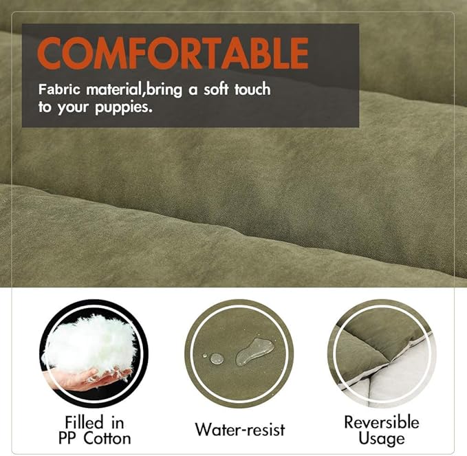 Outdoor Dog Bed, Waterproof, Washable, Large Size, Durable, Water Resistant, Portable and Camping Travel Pet Mat
