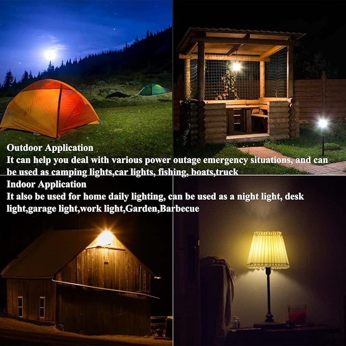 Taysing USB Light,USB Lamp,Camping Lights,7W Dimmable Hanging Portable Emergency Light Tent Lights for Power Station Solar Panel Charger Power Bank Power Outage Camping Outdoor Hurricane,2 Pack 3000K