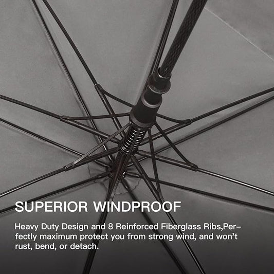 Auto Open Golf Umbrellas 62/68/72 Inch Extra Large Oversize for Business & Home, Ventilated Double Canopy Windproof Waterproof Stick Umbrella for Rain & strong wind