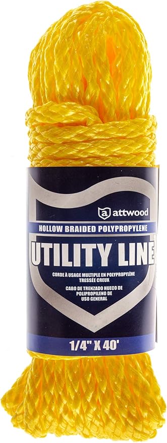Attwood Neon Colored Diamond Braided Polypropylene Marine Utility Cord