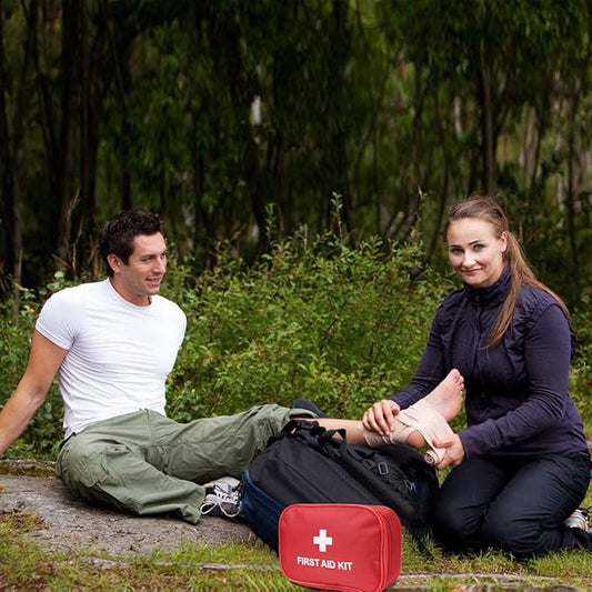 AOUTACC 6 Pack Empty First Aid Kit Bag, Lightweight Empty First Aid Bag for Emergency at Home, Office, Car, Outdoors, Boat, Camping, Hiking(Bag Only)