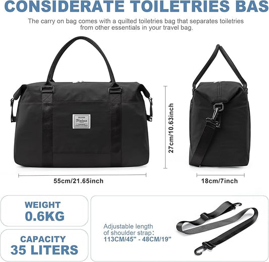 Travel Duffel Bag,Sports Tote Gym Bag,Shoulder Weekender Overnight Bag for Women