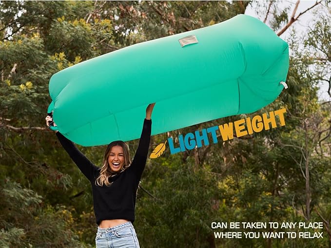 WEKAPO Inflatable Lounger Air Sofa Hammock-Portable,Water Proof& Anti-Air Leaking Design-Ideal Couch for Backyard Beach Traveling Camping Picnics & Music Festivals
