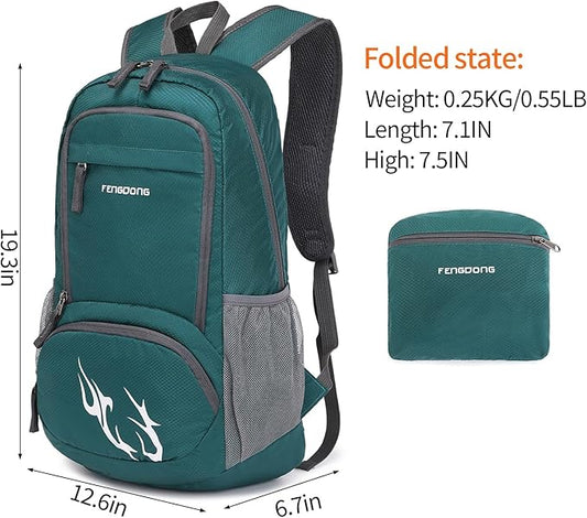 35L Lightweight Foldable Waterproof Packable Travel Small Hiking Backpack Daypack for men women