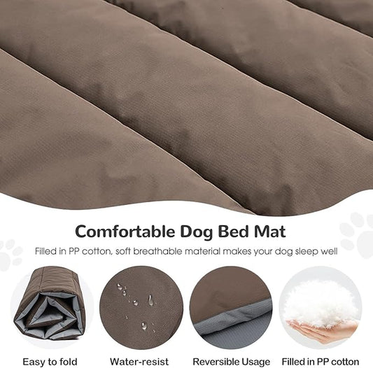 Heeyoo Outdoor Dog Bed, Waterproof Camping Dog Bed Mat, Machine Washable and Portable Travel Pet Pad Mat, Foldable Pet Beds for Small, Medium, and Large Dogs