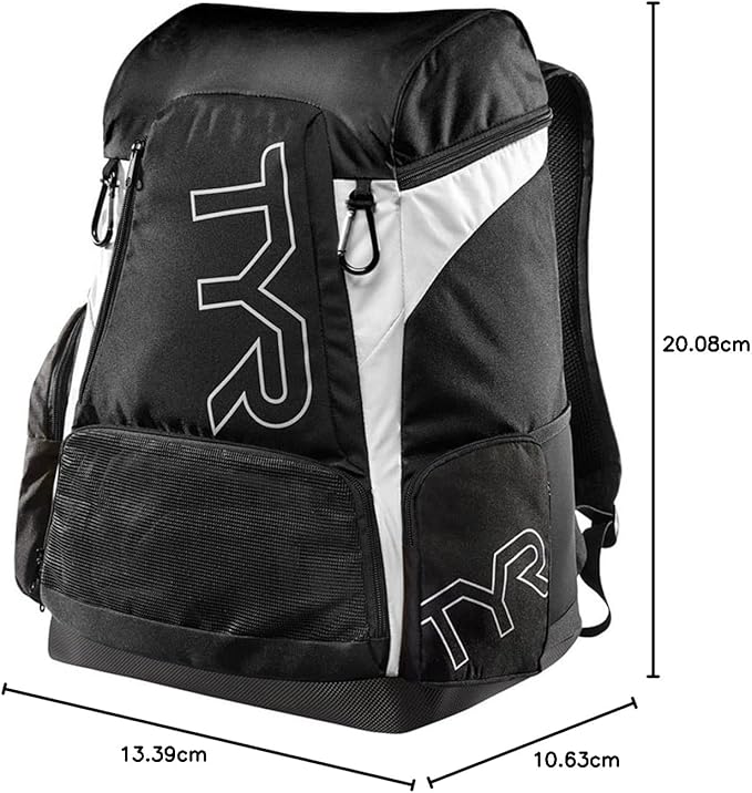 Alliance Backpack, 45L Capacity, Wet and Dry Compartments, Team Colors, Black/Black, 45 Liter