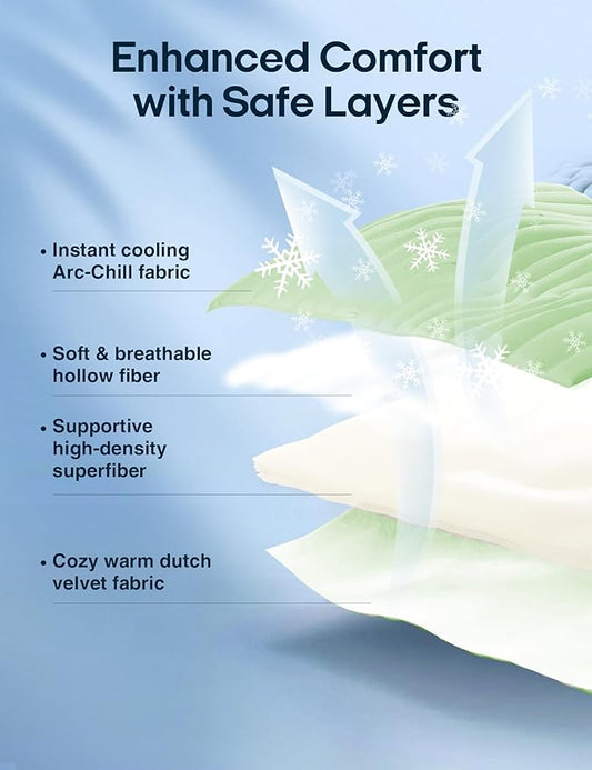 ZonLi Dog Cooling Mat, 59" x 40"Extra Large, Reversible Cooling Pad for Dogs & Cats (Cool & Warm), Durable & Machine Washable, Pet Mat for Crate, Kennel, Bed, Sofa, Sage Green