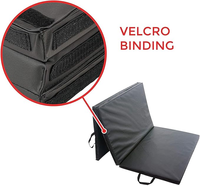 Sunny Health & Fitness Tri-Folding & Puzzle Exercise Mats – Extra Thick, Durable, Non-Slip, Water-Resistant Cushioning for Home Gym, Yoga, MMA, Gymnastics, Cardio, and Core Workouts