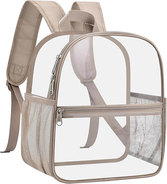 Oraben Clear Backpack for Stadium Events Clear Stadium Backpack 12x6x12 Bag Transparent Bookbag