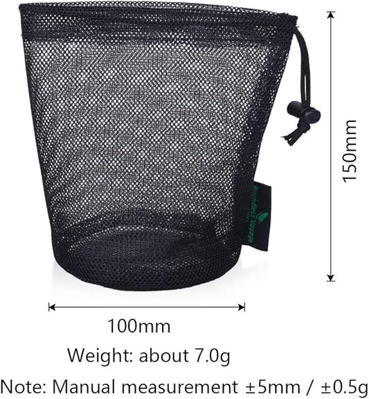 5pcs Nylon Mesh Bag Stuff Sack Golfball Pot Outdoor Tools S